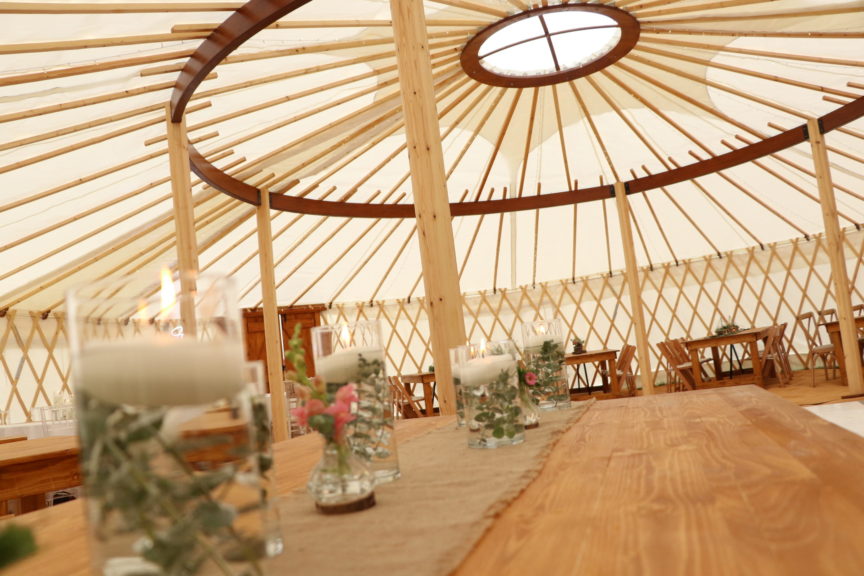 large yurt - inside