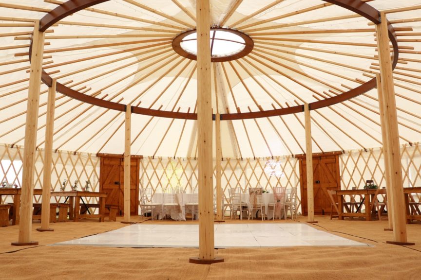 40 ft yurt inside