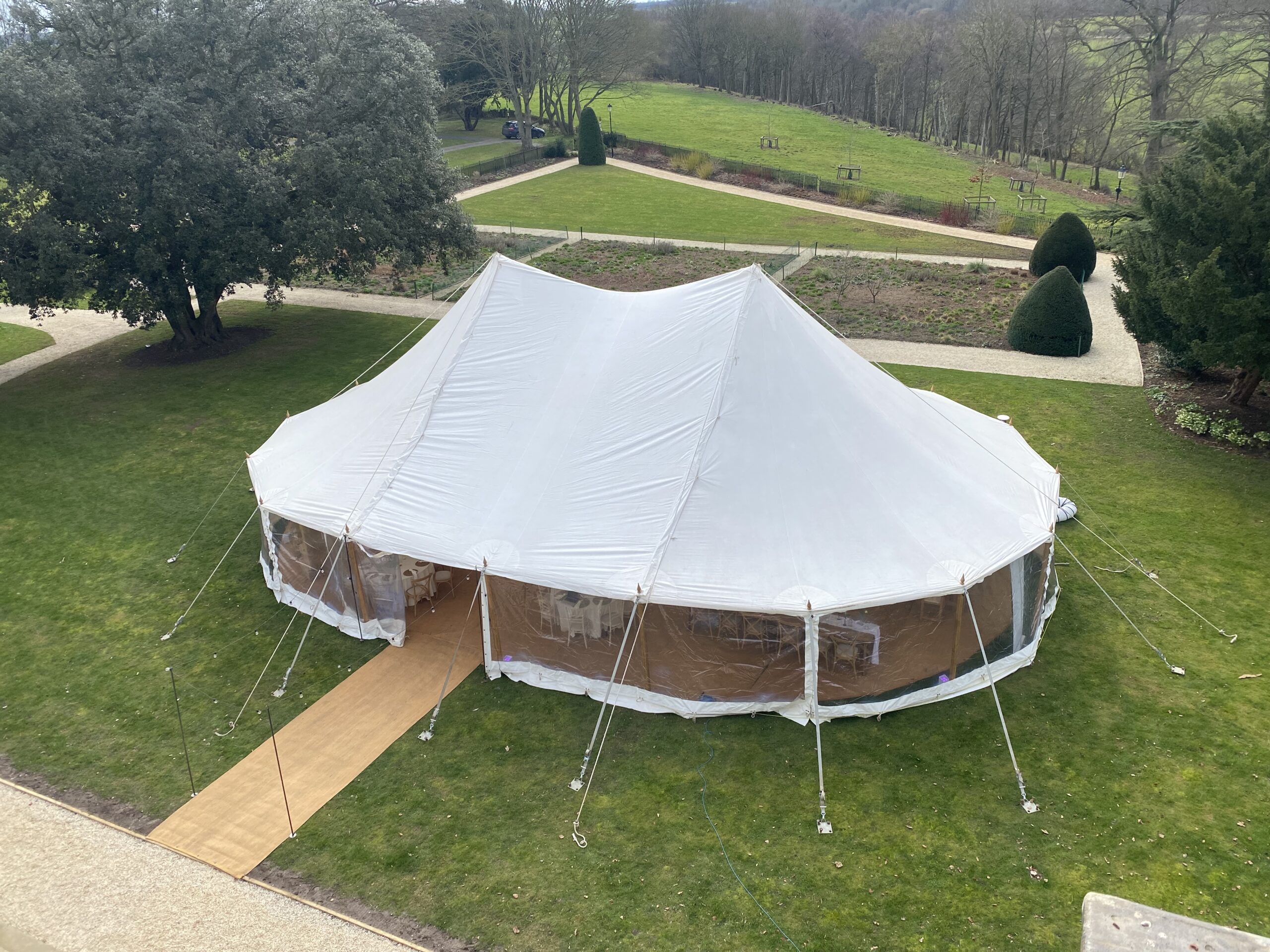2 Pole Marquee above